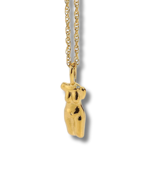 Athena 18ct PVD Gold Pendant Necklace | Leonessa Gold